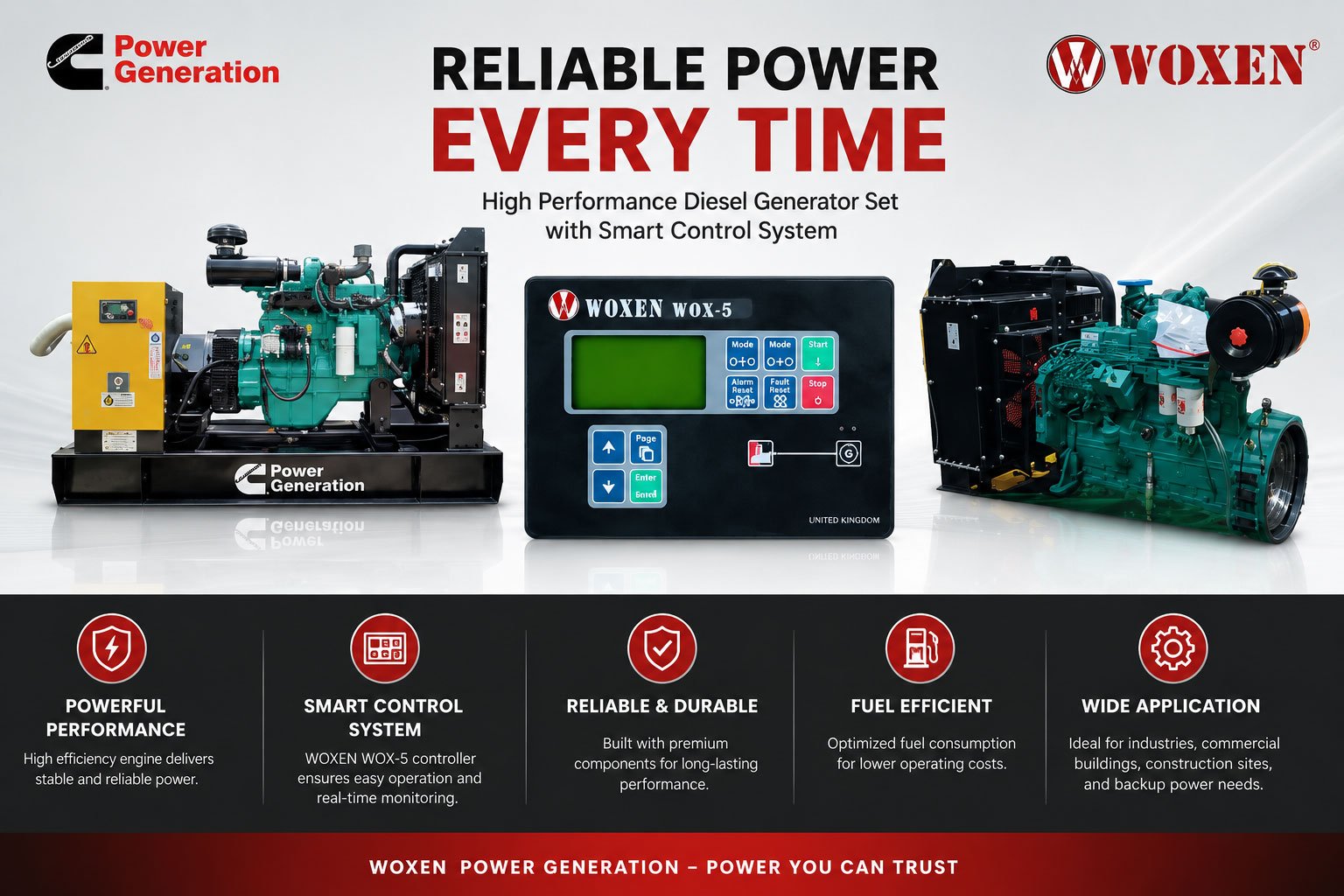 Generating Set Model ( WOC-200E )    WOC-180P    WOC-200E