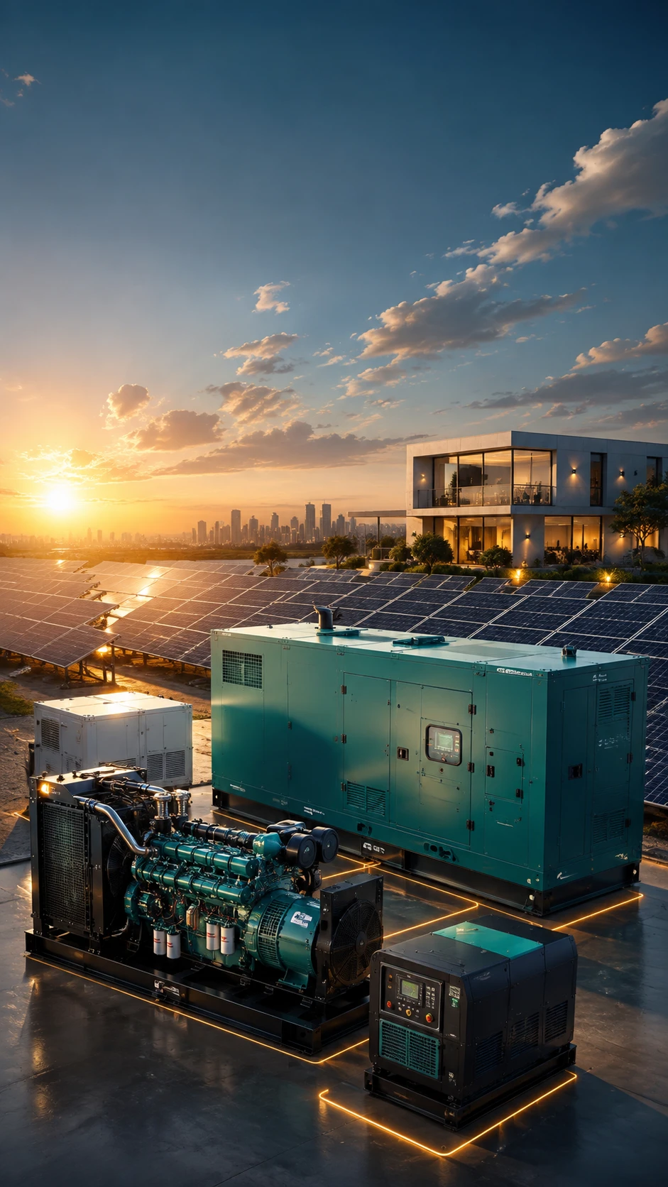 Industrial Diesel Generator Facility